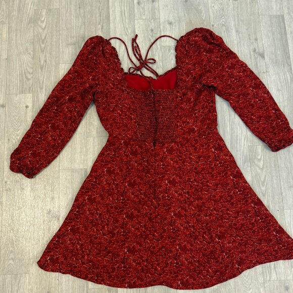 Reformation Remi Dress Red - Size 12 - Picture 3 of 5